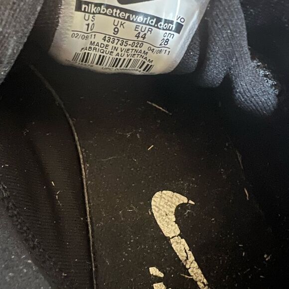 NIKE Free Walk+ white size 10 433735-020 Black & Gray - Picture 12 of 12